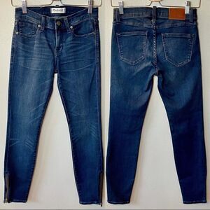 Madewell 8” Rise Skinny Skinny Ankle Zip Jeans - Size: 25